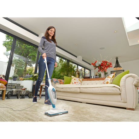 Black+Decker FSMH13E10-QS 1300W 10-i-1 dampmoppe med tilbehør Damprenser (hvid)