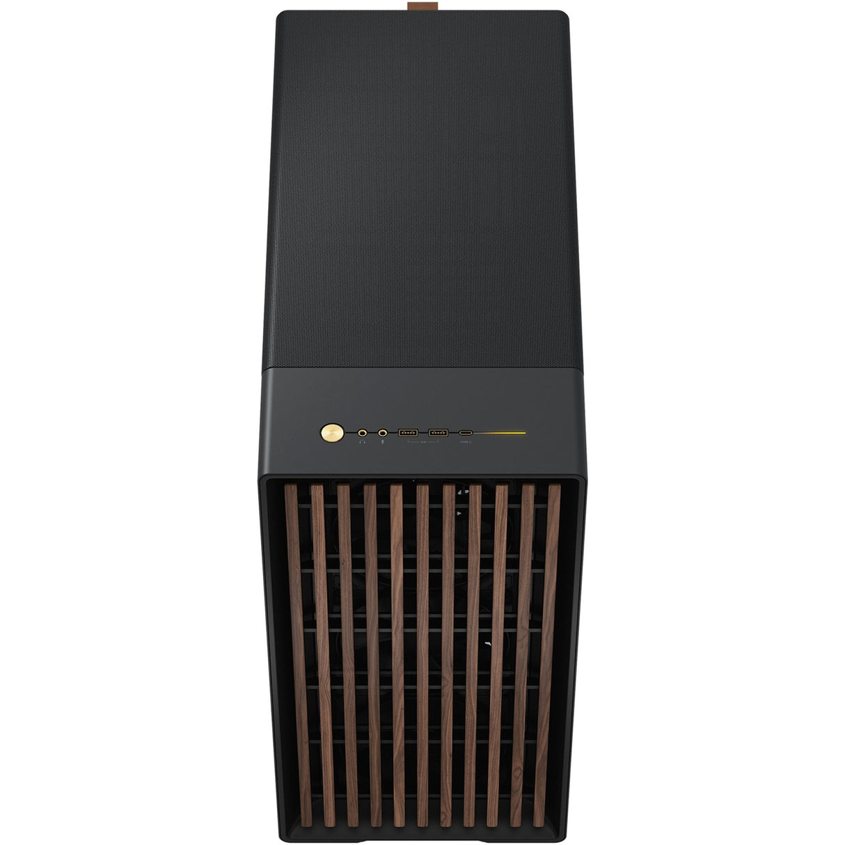 Fractal design nord xl midi tårnhus (sort træfarve | 2x USB-A | 1x USB-C)