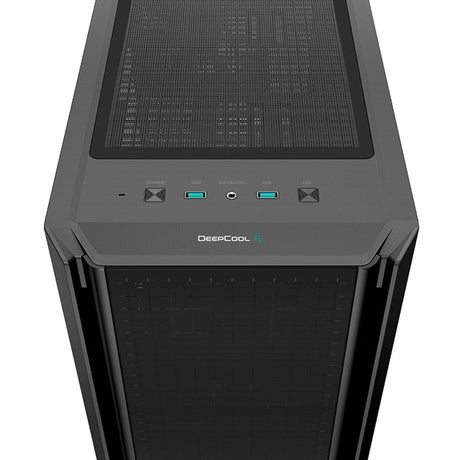 Deepcool CG540 midi tårnhus (sort | 2x USB-A | vindue)