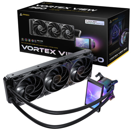 Antec vortex view 360 vandkøling (sort)