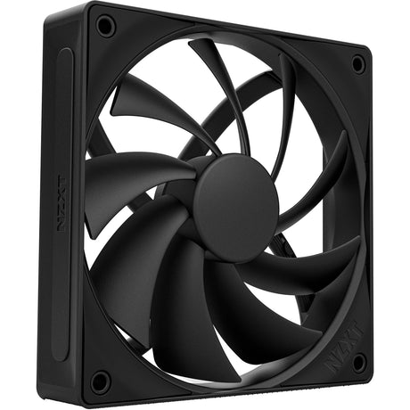 Nzxt f120q kabinet blæser (sort, 120 x 120 x 25 mm, pwm)