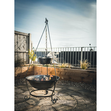 The windmill dutch oven 4,5 qt kookpan (zwart, ø 25.5 cm | 3.8 liter)