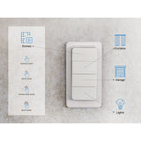 Shelly blu rc button 4 zb afstandsbediening (wit, bluetooth 5 (le), zigbee)