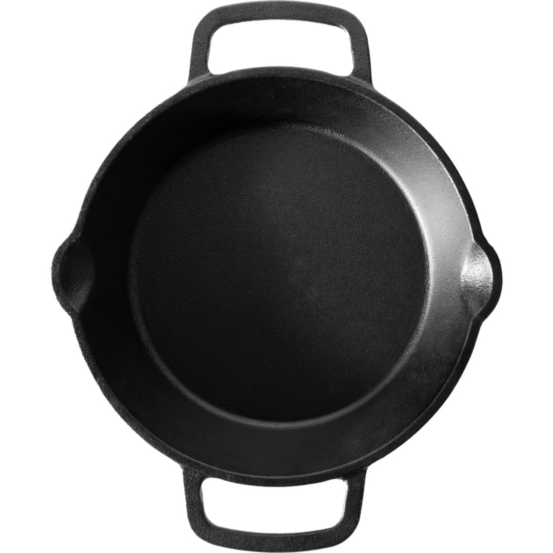 Vindmøllepande med 2 grebs stegepande (sort, ø 16 cm)