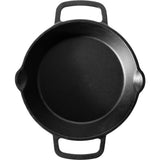 Vindmøllepande med 2 grebs stegepande (sort, ø 16 cm)