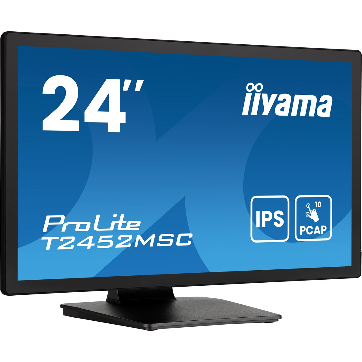 Iiyama prolite t2452msc-b1ag 23.8 touchscreen-skærm (sort, HDMI, skærmport, 2x USB-A)