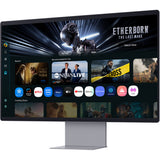 Samsung smart monitor m9 m90sf 32 4k uhd (sølv, hdmi, skærmport, 2x usb-a, usb-c, wi-fi 5, bt, 165 hz)