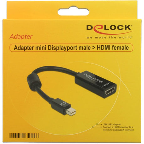 Delock mini displayport 1.1 > hdmi-adapter (sort, 12,7 centimeter)