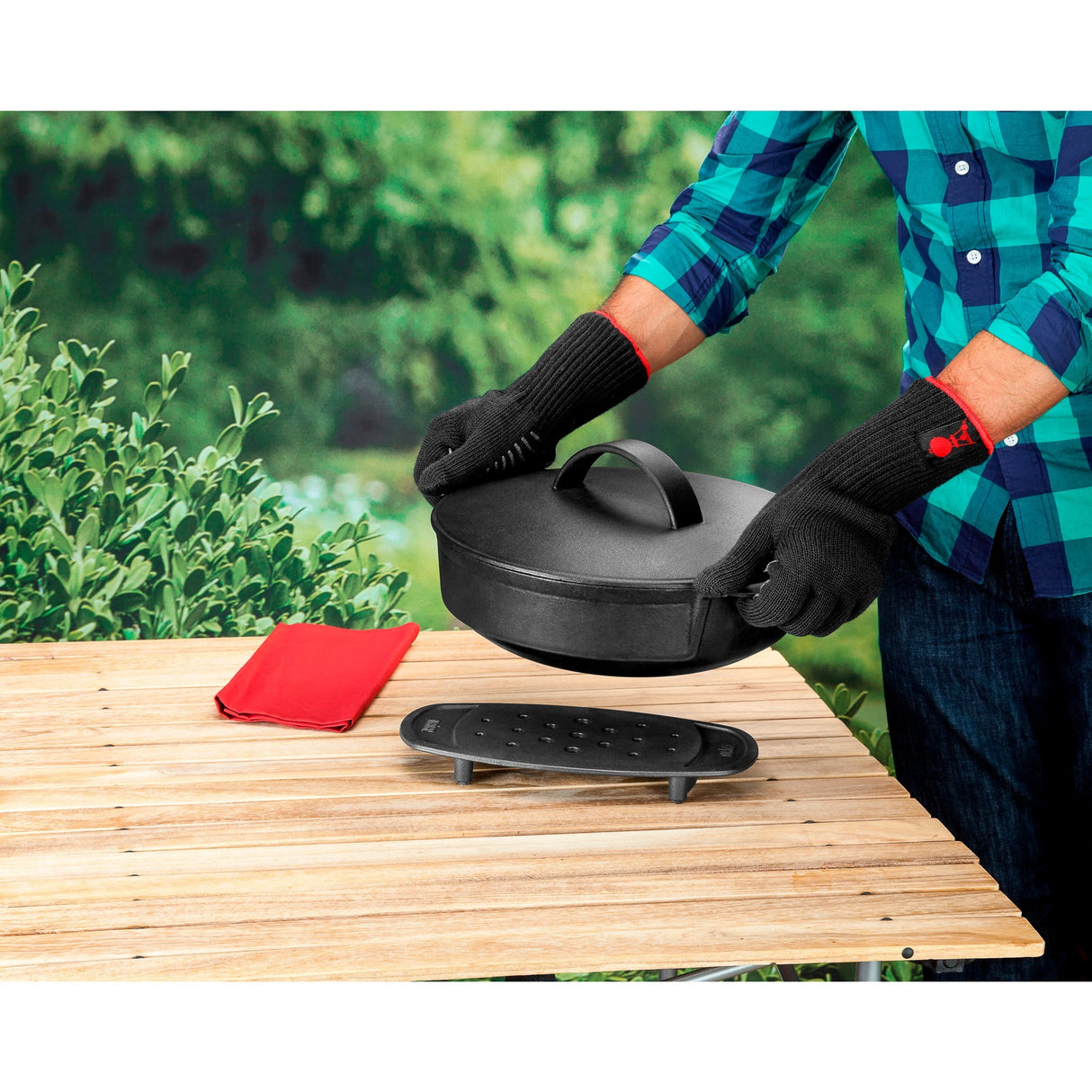 Weber premium handsker (sort, størrelse l xl)