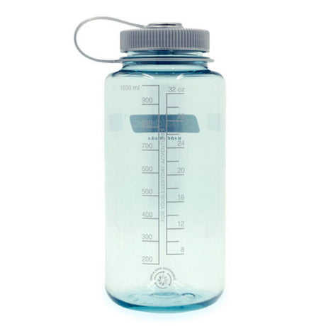 Nalgene bred mund sustain vandflaske, 1 liter drikkedunk (lyseblå)