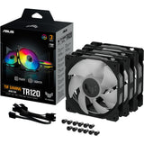 Asus tuf gaming tr120 argb case fans (sort, 3 stykker, 120 x 120 x 25 mm)