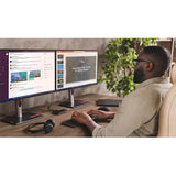 Lenovo USB-C rejsedockingstation til 2 skærme (med adapter) dockingstation (sort)