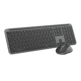 Logitech mk950 signatur slankt trådløst skrivebordssæt (grafit, us-internationalt layout (qwerty), 400 - 4000 dpi)