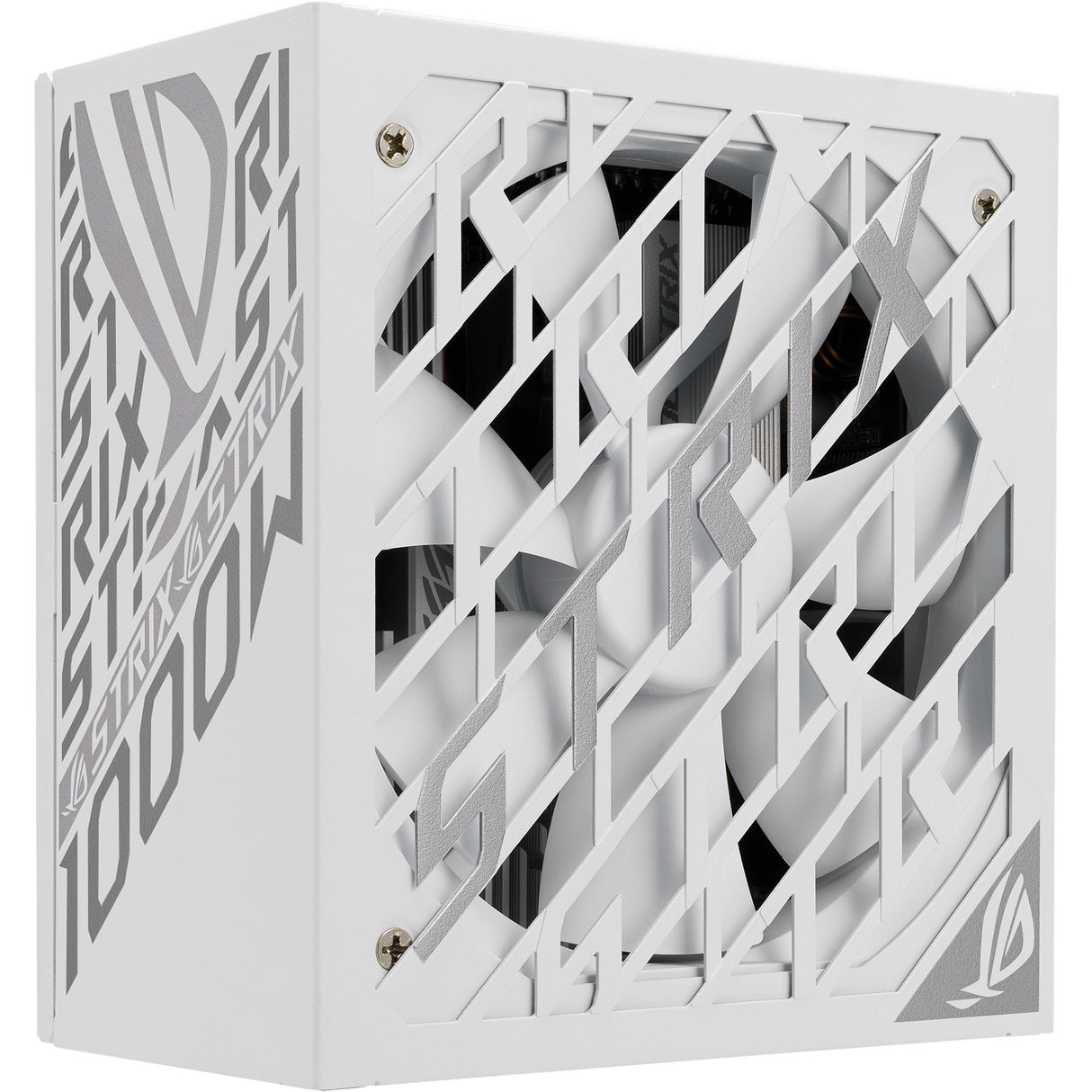 Asus rog strix platinum white edition modulær 1000 watt strømforsyning (hvid, 1x 12v-2x6, 4x pcie)