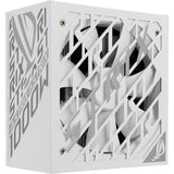 Asus rog strix platinum white edition modulær 1000 watt strømforsyning (hvid, 1x 12v-2x6, 4x pcie)