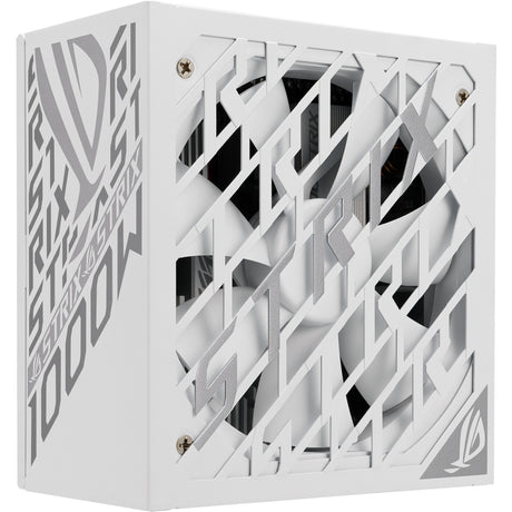 Asus rog strix platinum white edition modulær 1000 watt strømforsyning (hvid, 1x 12v-2x6, 4x pcie)