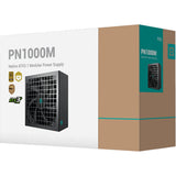 Deepcool pn1000-m modulær 1000 watt strømforsyning (1x 12v-2x6, 3x pcie)
