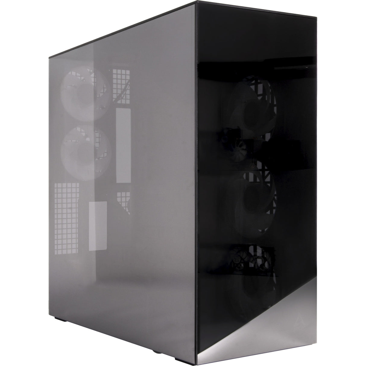 Arctic xtender vg midi tårnhus (sort | 2x USB-A | 1x USB-C | RGB | hærdet glas)