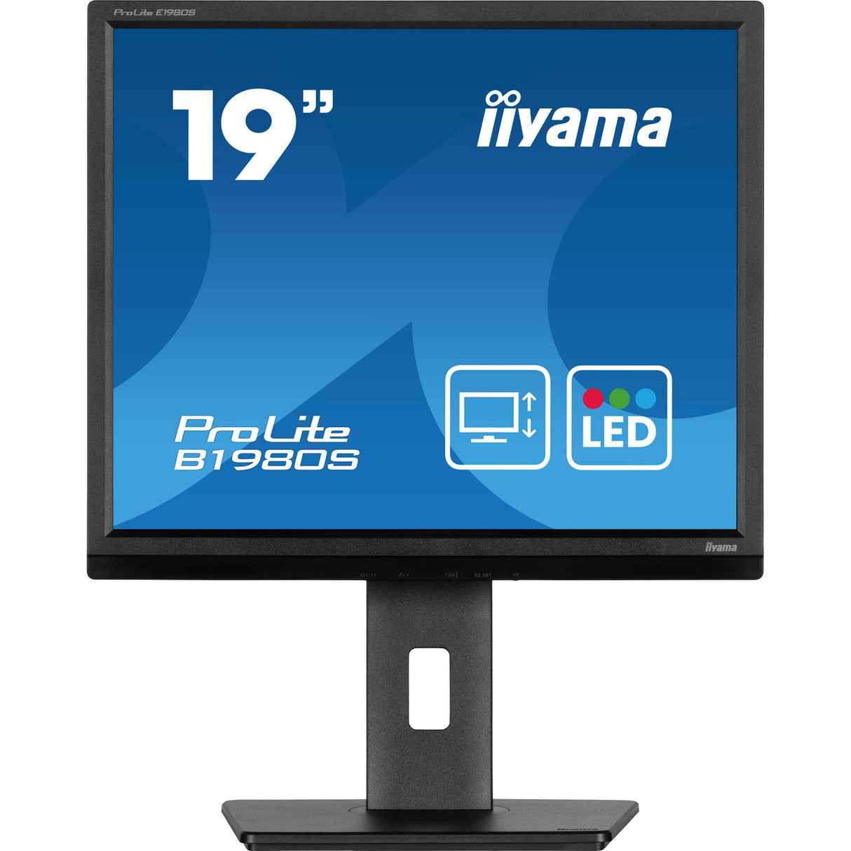 Iiyama prolite b1980s-b1 19 skærm (sort, hdmi, skærmport)