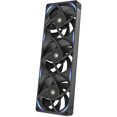 Nzxt f360x rgb kabinet blæsere (sort, 3 stykker, 360 x 120 x 30 mm, pwm)