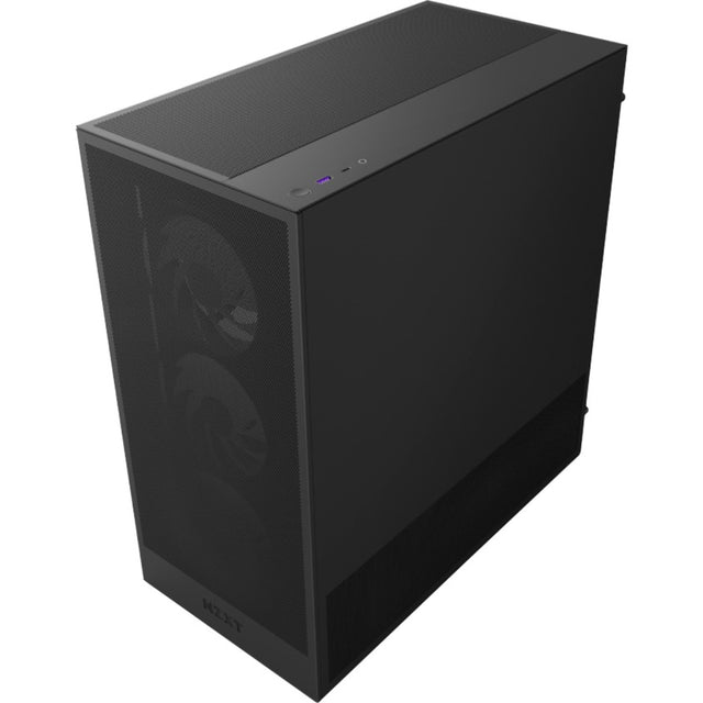 Nzxt h5 flow rgb v2 midi tårnhus (sort | 1x usb-a | 1x usb-c | rgb | hærdet glas)
