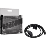 Silverstone slim sata 2-i-1 datakabel + strømadapter (sort, cp10)
