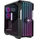 Cooler master haf 700 evo stort tårnhus (grå | 4x USB-A | 1x USB-C | RGB | hærdet glas)