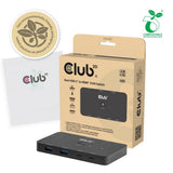 Club 3d csv-2512 kvm switch dual usb-c naar hdmi kvm-switch (zwart, 4k 60hz)
