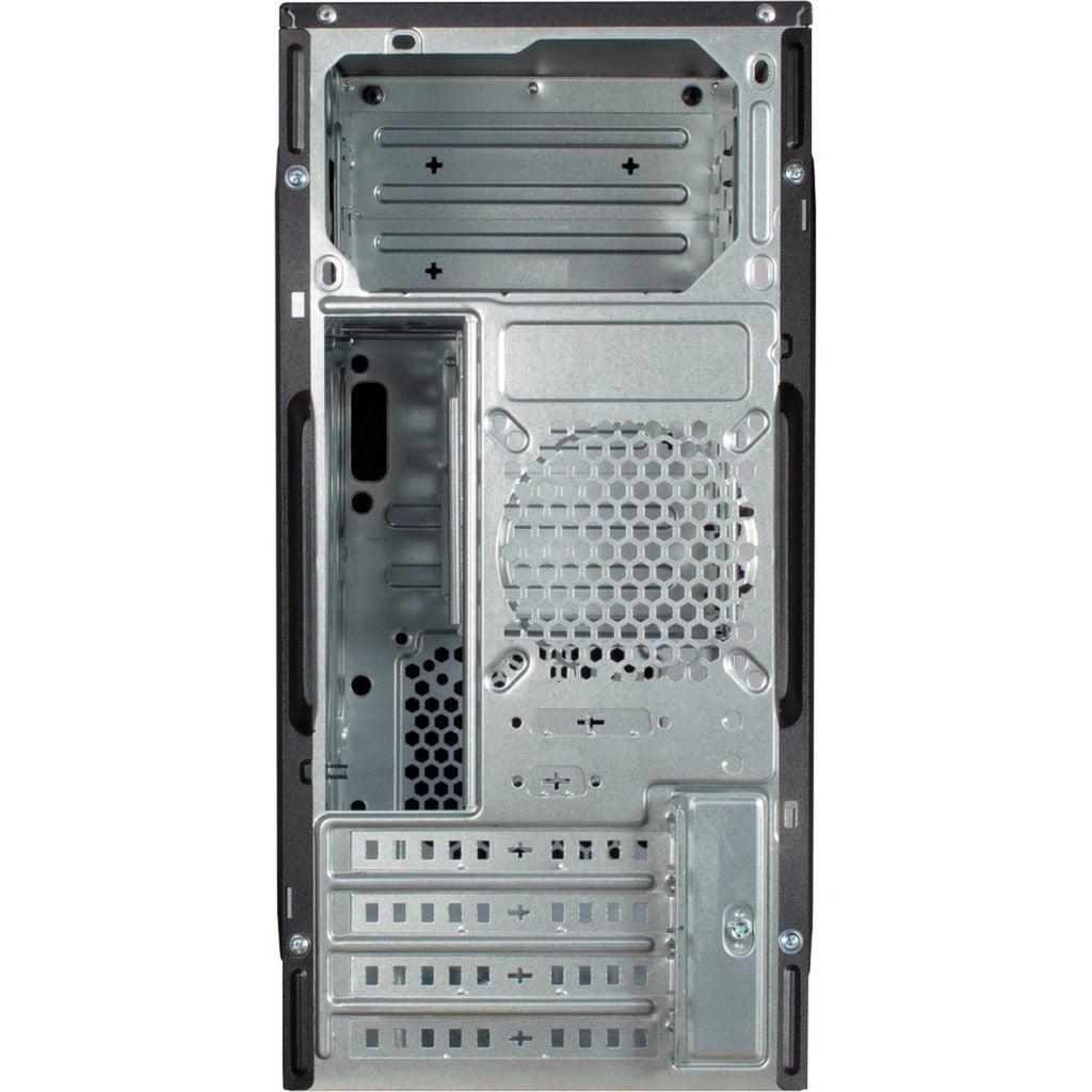 Inter-tech it-6505 reto mini tårnhus (sort | 2x USB-A)