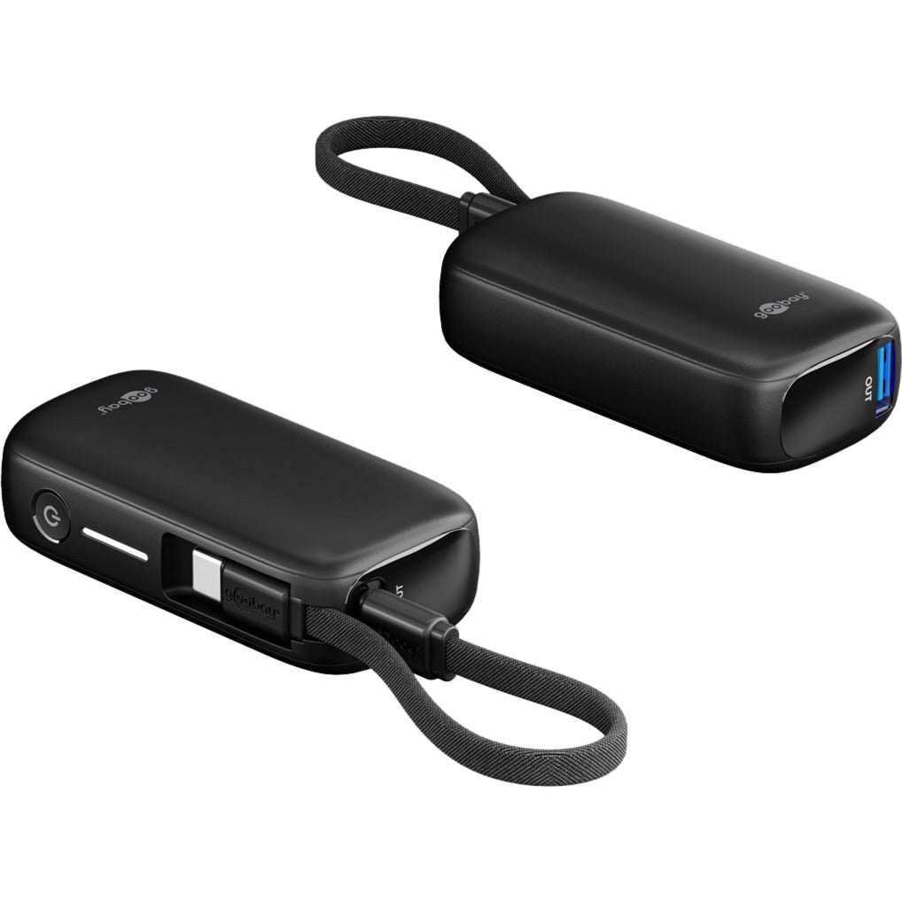 Goobay powerbank 5.000 mah - 20w (sort, USB-C PD)