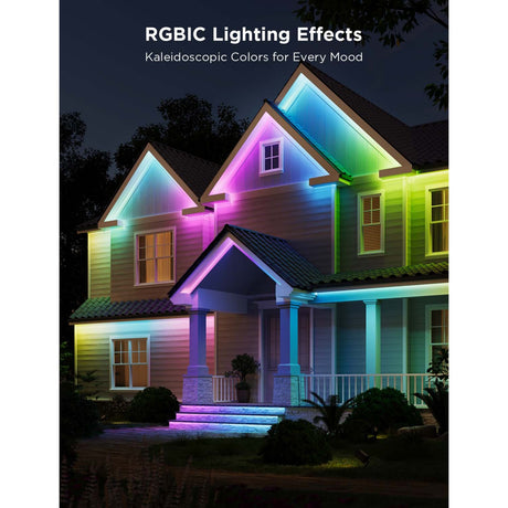Govee smart udendørs LED strip - 10 meter ip65 - rgbicww - app kontrol - alexa google