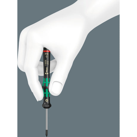 Wera 2067 6 elektronik torx bo skruetrækkersæt + stativ (sort grøn, 6-delt)
