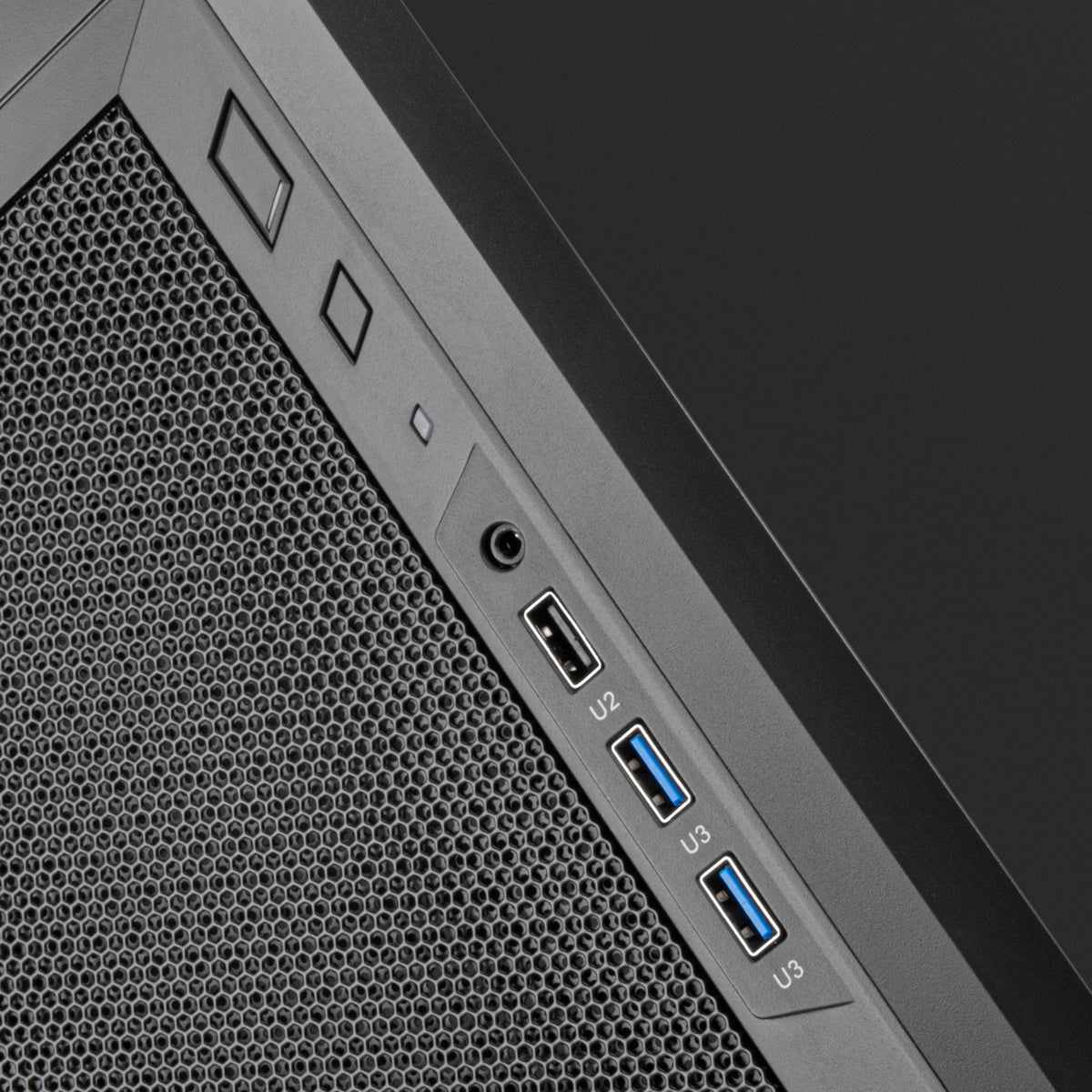 Silverstone fara 311 midi tårnhus (sort | 3x USB-A)