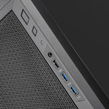 Silverstone fara 311 midi tårnhus (sort | 3x USB-A)