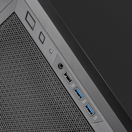 Silverstone fara 311 midi tårnhus (sort | 3x USB-A)