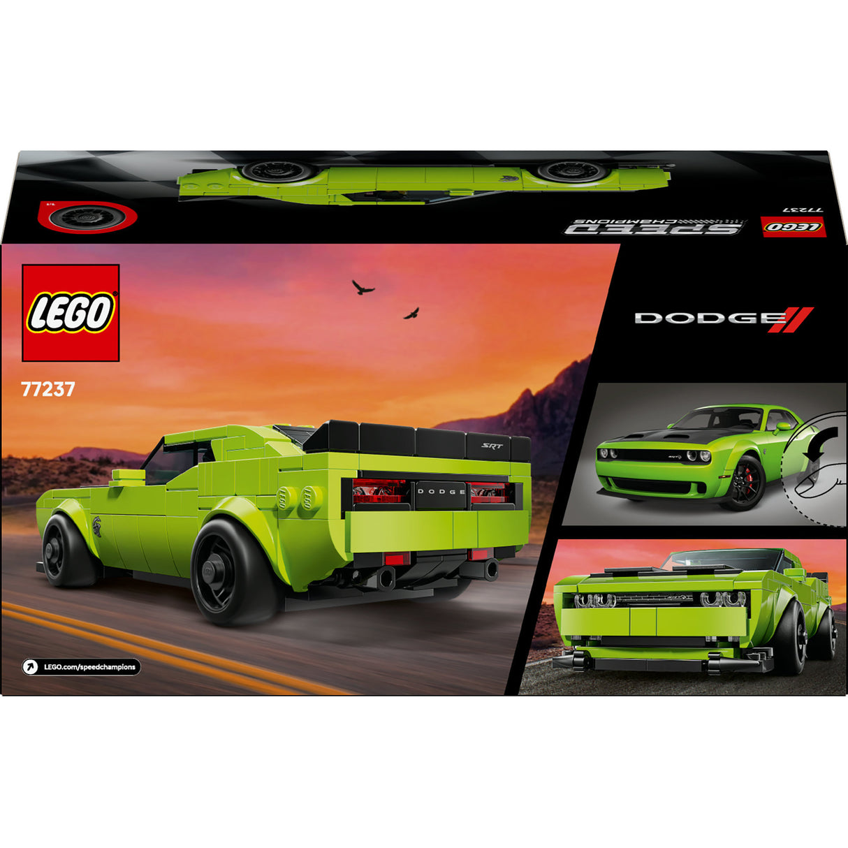 Lego ® Speed Champions Dodge Challenger SRT Hellcat sportsvogn - 77237