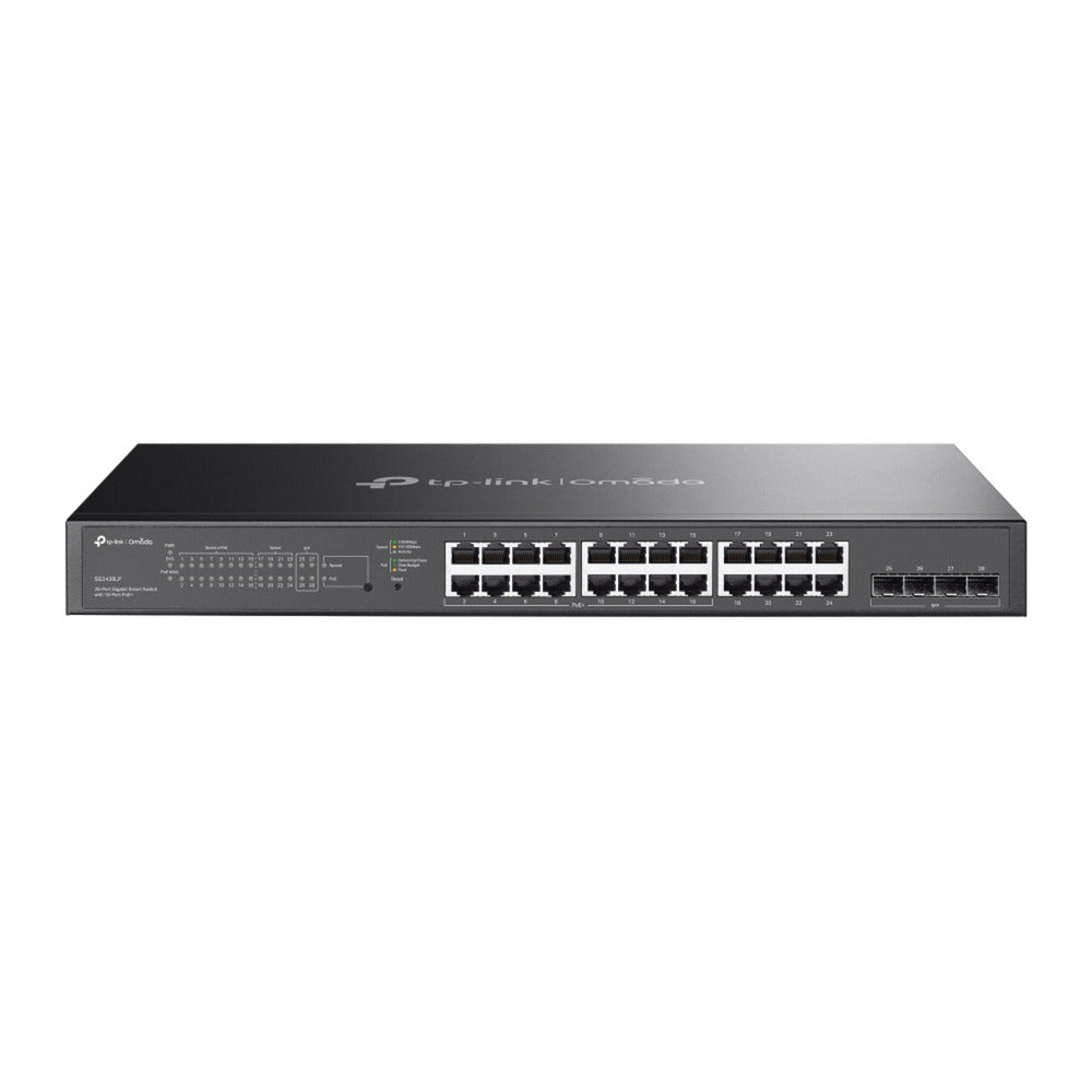Tp-link omada sg2428lp 28-ports gigabit smart switch (sort, 16x poe+)