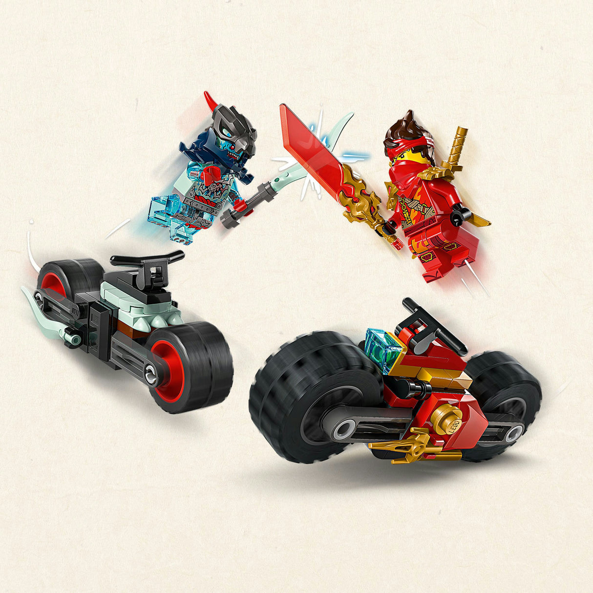Lego ninjago 71838 kai's motorcykelløb