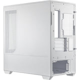 Asus Prime Ap202 Midi Tower-hus (hvid | 2x USB-A | 1x USB-C | RGB | hærdet glas)