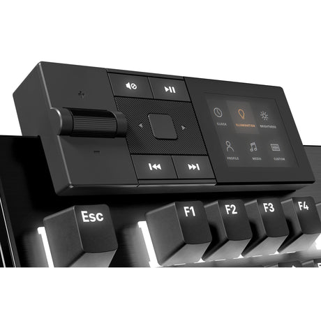 Vær stille! dark mount silent tactile rgb mekanisk gaming-tastatur (sort, us-layout (qwerty), silent tactile, 100%, argb, pbt double-shot keycaps, media dock)