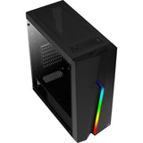 Aerocool bolt midi tårnhus (sort | 3x USB-A | RGB | vindue)