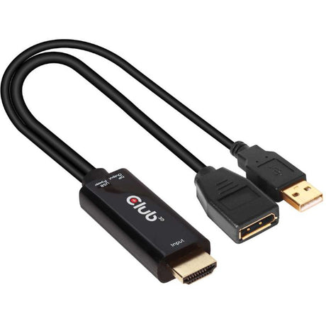 Club 3D HDMI til DisplayPort Active Adapter (0,25 meter, 4K 60 Hz)