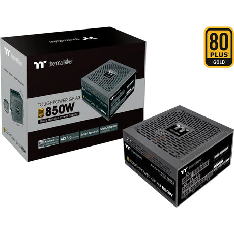 Thermaltake ToughPower GF A3 Gold - TT Premium Edition Modulær 850 watt strømforsyning (sort, 4x PCIe)