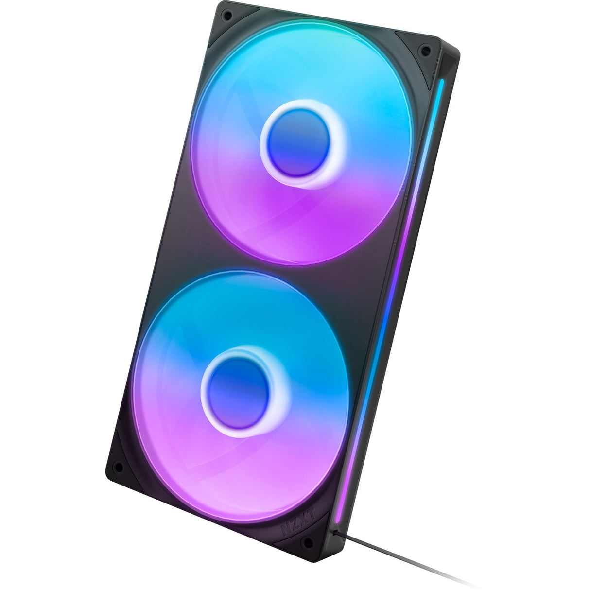 Nzxt f240 rgb core case fans (sort, 2 stk, 240 x 120 x 26 mm)