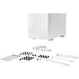 Vær stille! ren base 501 lx midi tårnhus (hvid | 2x USB-A | 1x USB-C | RGB | hærdet glas)