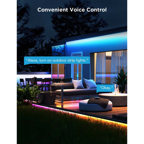 Govee smart udendørs LED strip - 10 meter ip65 - rgbicww - app kontrol - alexa google