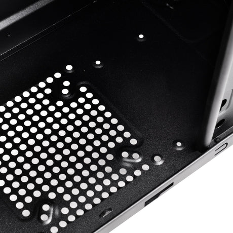 Silverstone sst-ps13b midi tårnhus (sort | 2x USB-A)