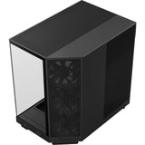 Nzxt h6 flow midi tårnhus (sort | 2x USB-A | 1x USB-C | hærdet glas)