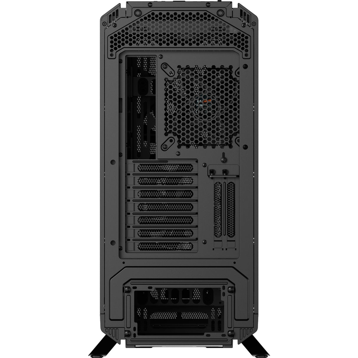 Vær stille! silent base 802 vindue midi tårnhus (sort | 2x USB-A | 1x USB-C | vindue)