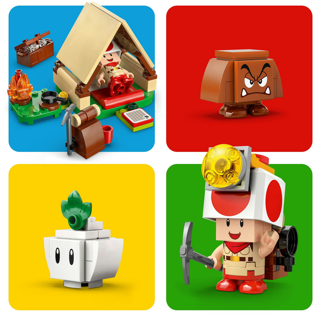 Lego super mario 72040 toad boss campingplads